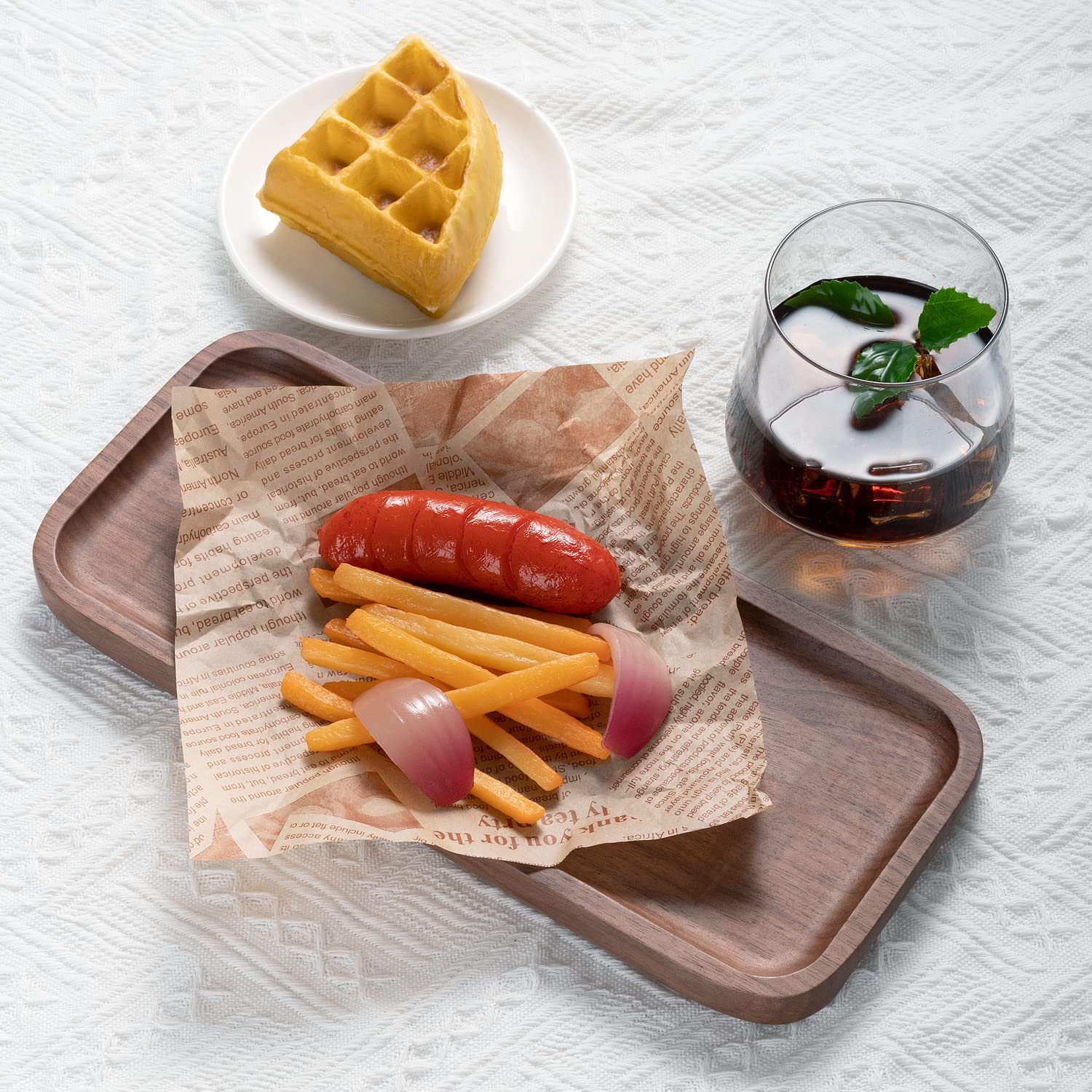 Natural Wood Trays for Food BBQ