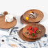 Solid Wooden Plates for Snack